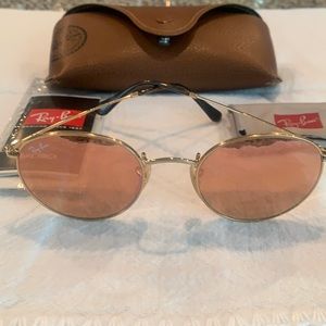 Ray-Ban polarized rose colored sunglasses